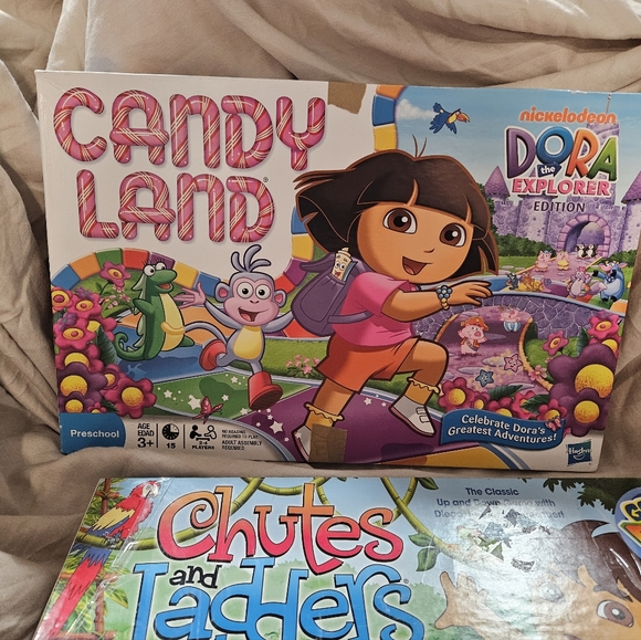 Nick Jr Dora The Explorer Candyland & Go Diego Go Chutes and Ladders Board Games - Picture 3 of 12